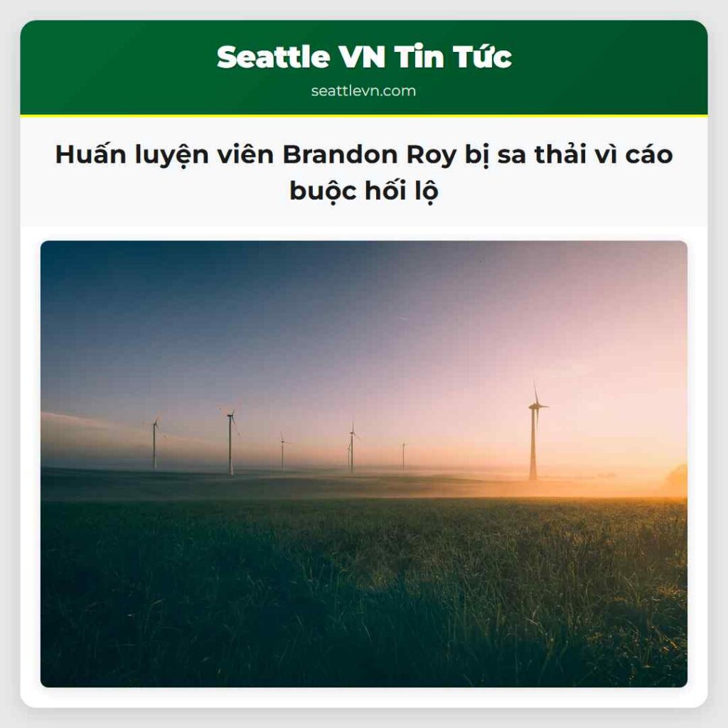 Huấn luyện viên Brandon Roy bị sa thải vì cáo