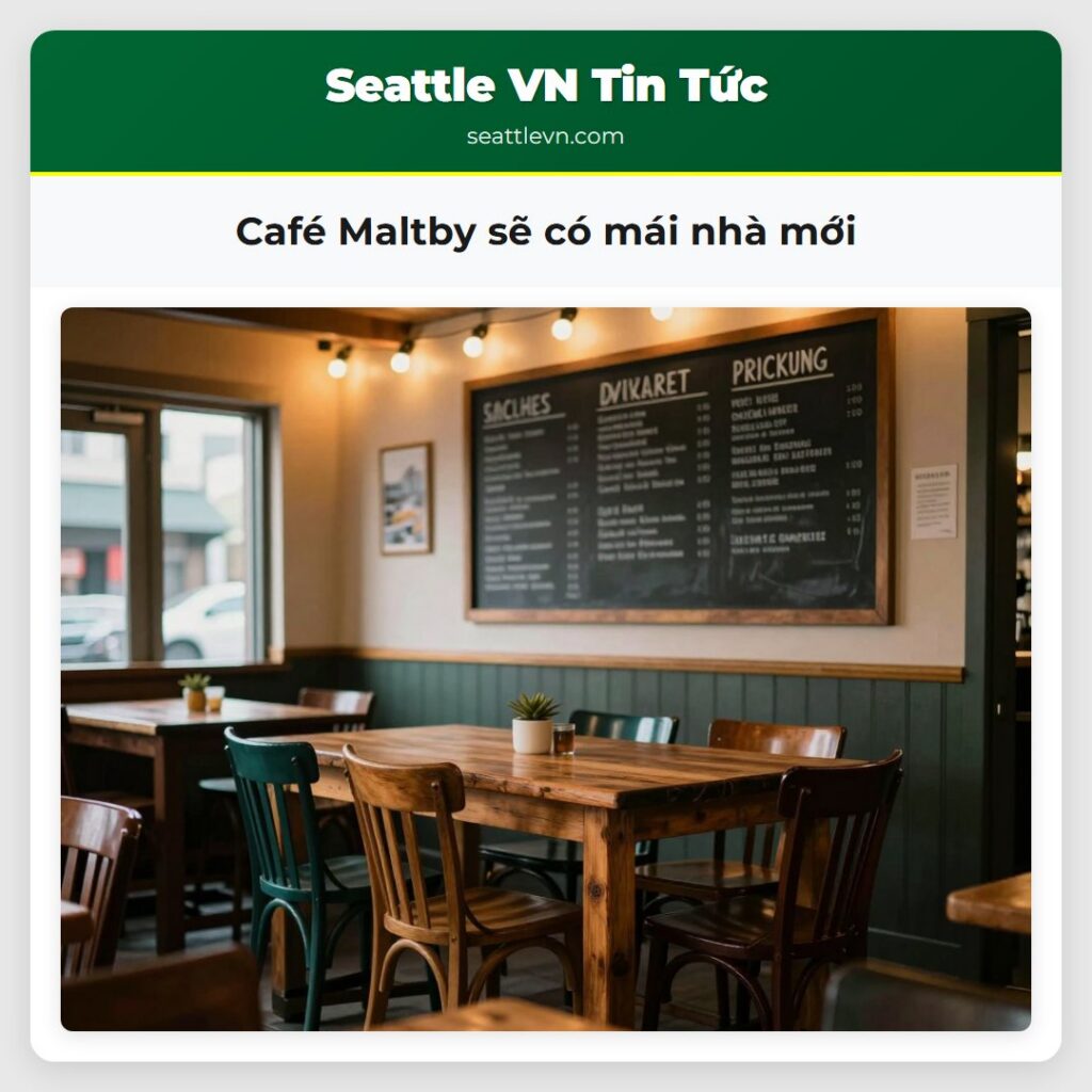 Café Maltby sẽ có mái nhà mới