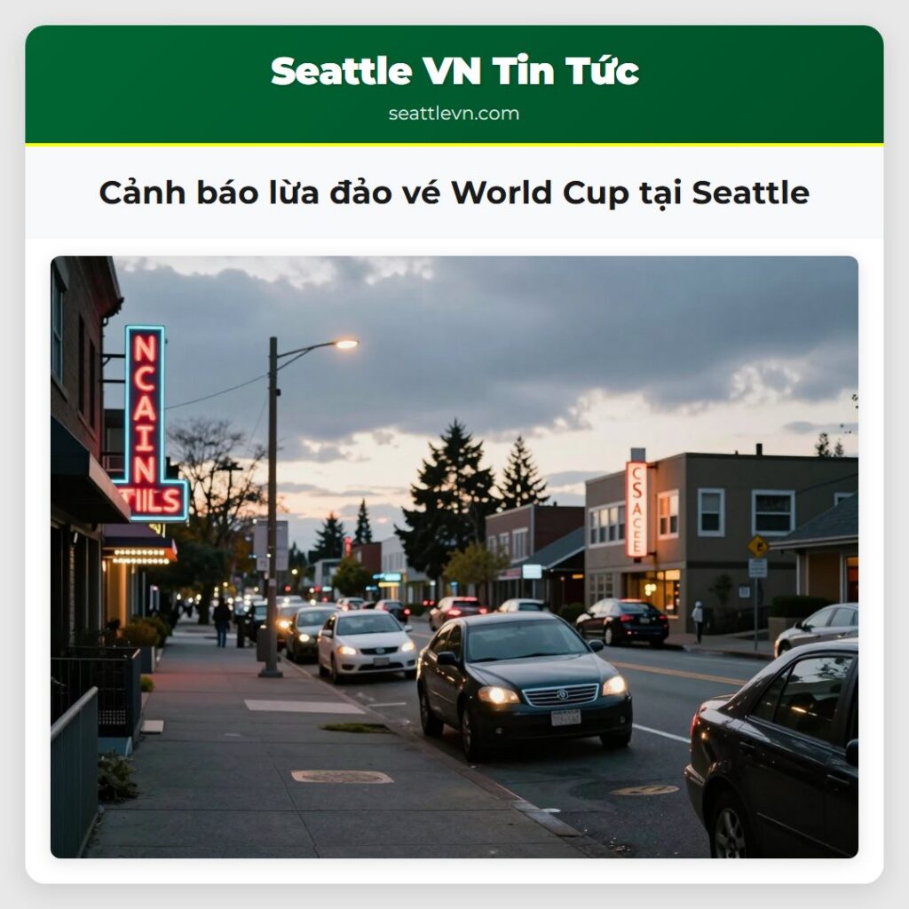 Cảnh báo lừa đảo vé World Cup tại Seattle