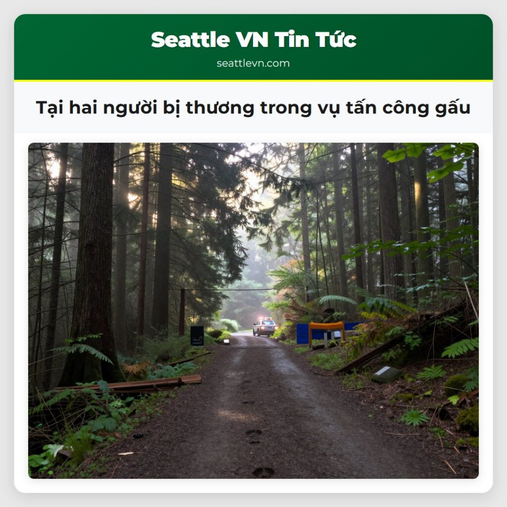 Tại hai người bị thương trong vụ tấn công gấu