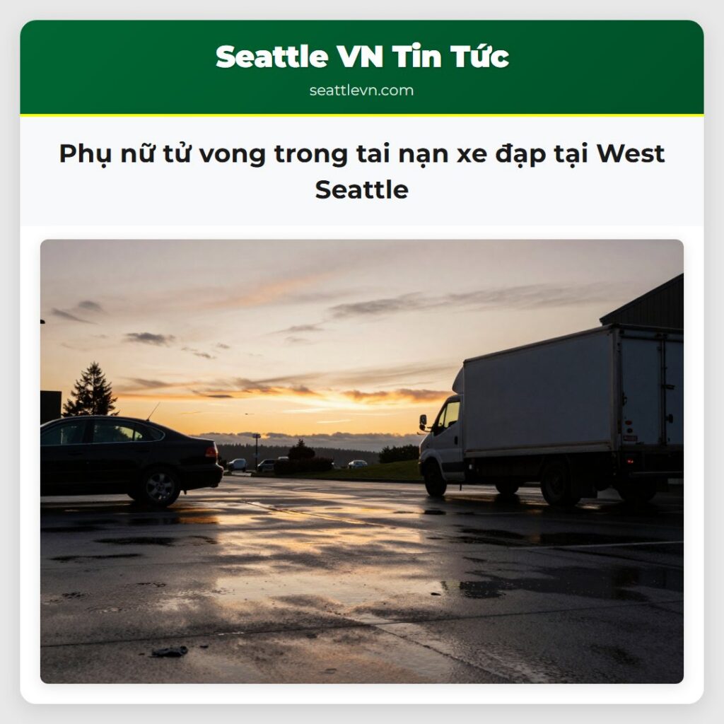 Phụ nữ tử vong trong tai nạn xe đạp tại West