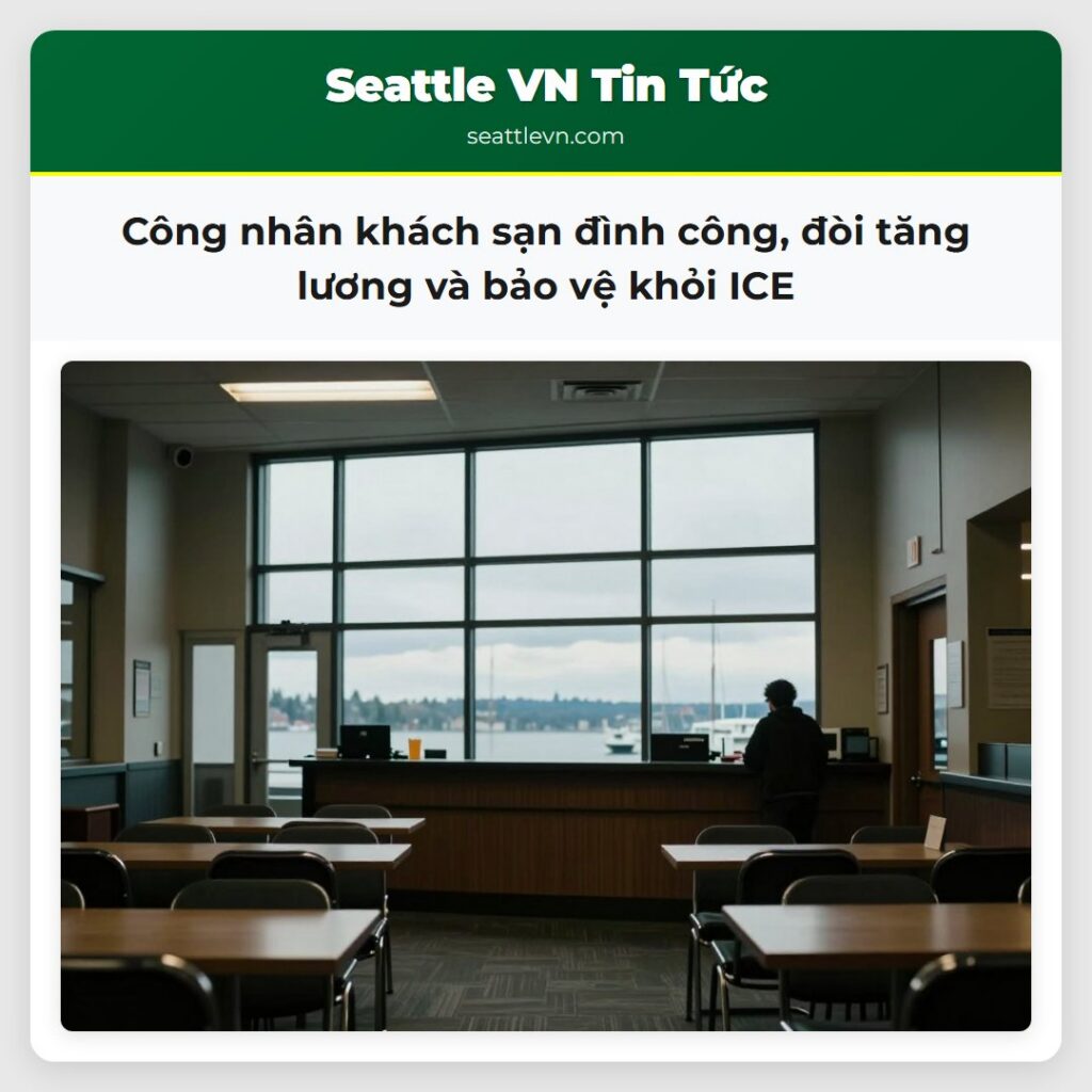 Công nhân khách sạn đình công, đòi tăng lương và