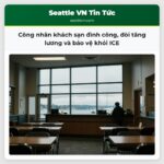 Công nhân khách sạn đình công đòi tăng lương và bảo vệ khỏi ICE