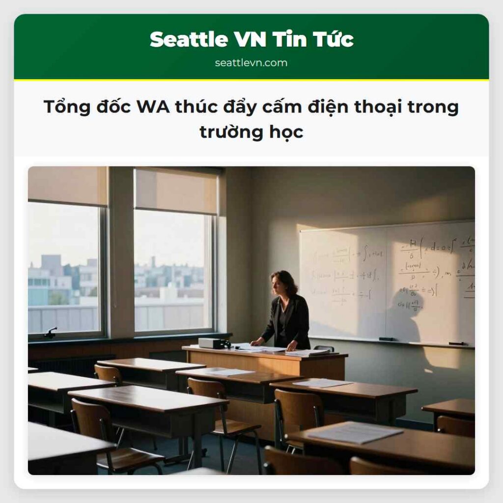 Tổng đốc WA thúc đẩy cấm điện thoại trong trường