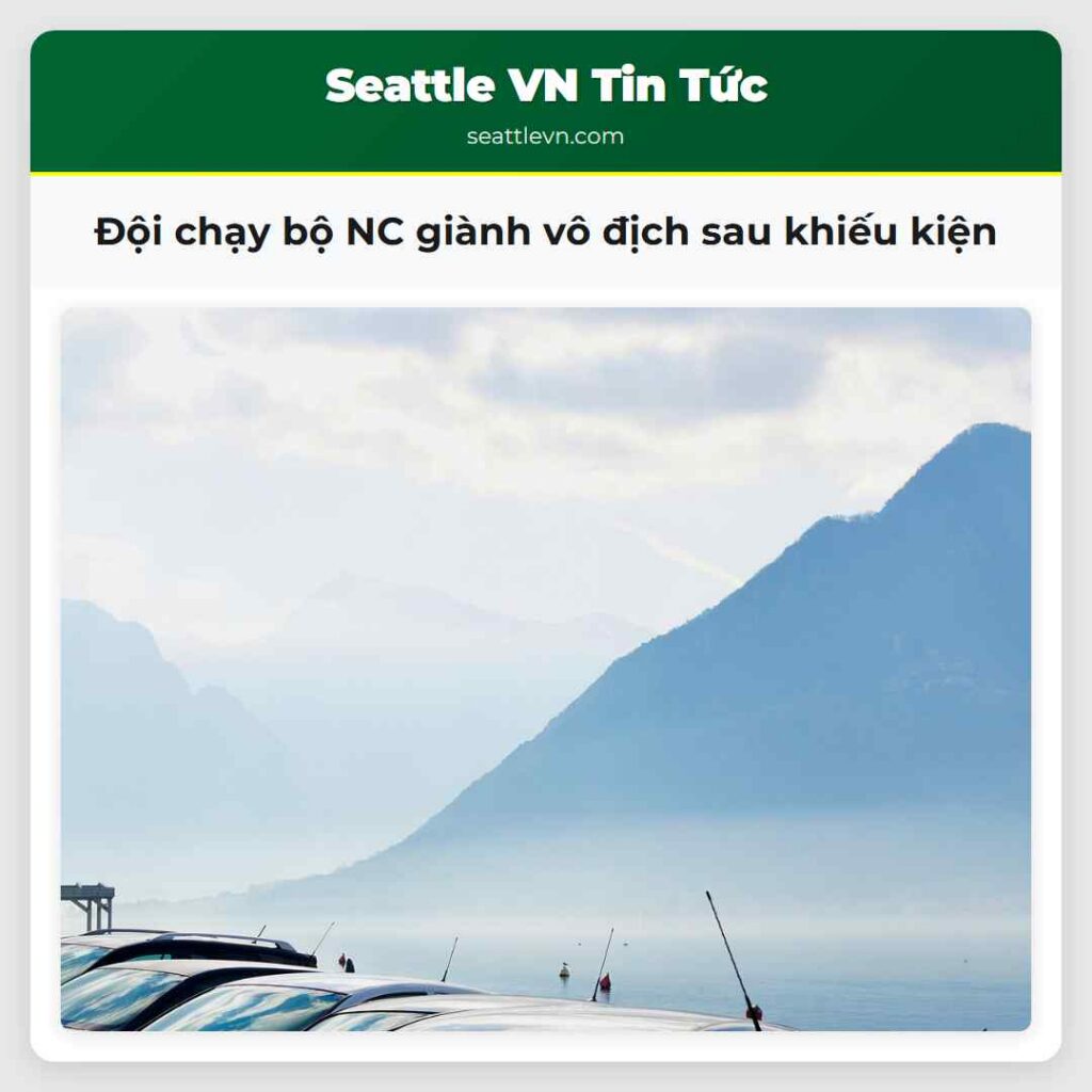 Đội chạy bộ NC giành vô địch sau khiếu kiện