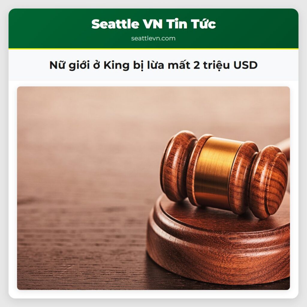 Nữ giới ở King bị lừa mất 2 triệu USD
