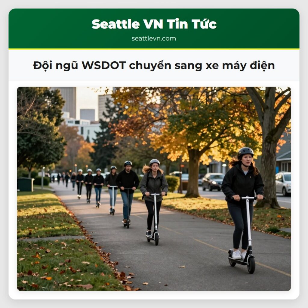 Đội ngũ WSDOT chuyển sang xe máy điện