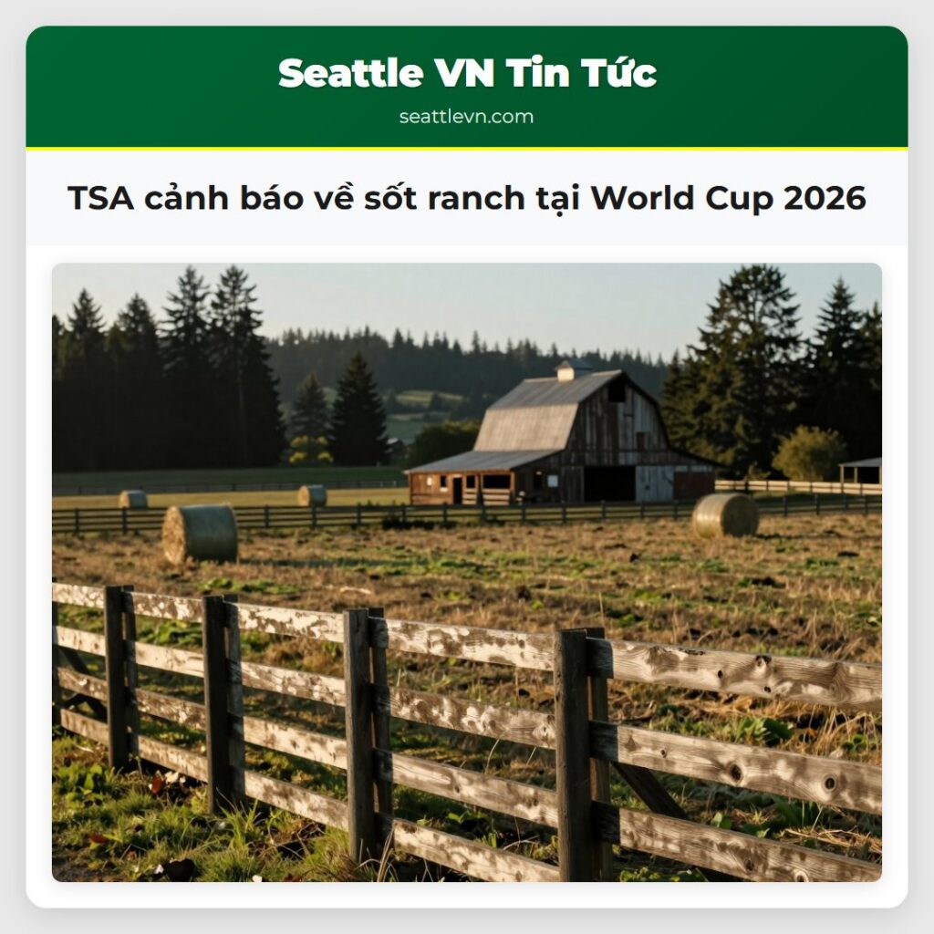 TSA cảnh báo về sốt ranch tại World Cup 2026