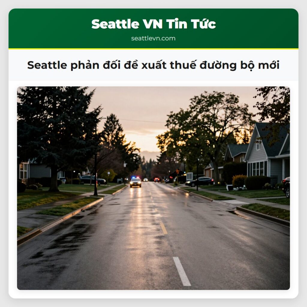 Seattle phản đối đề xuất thuế đường bộ mới