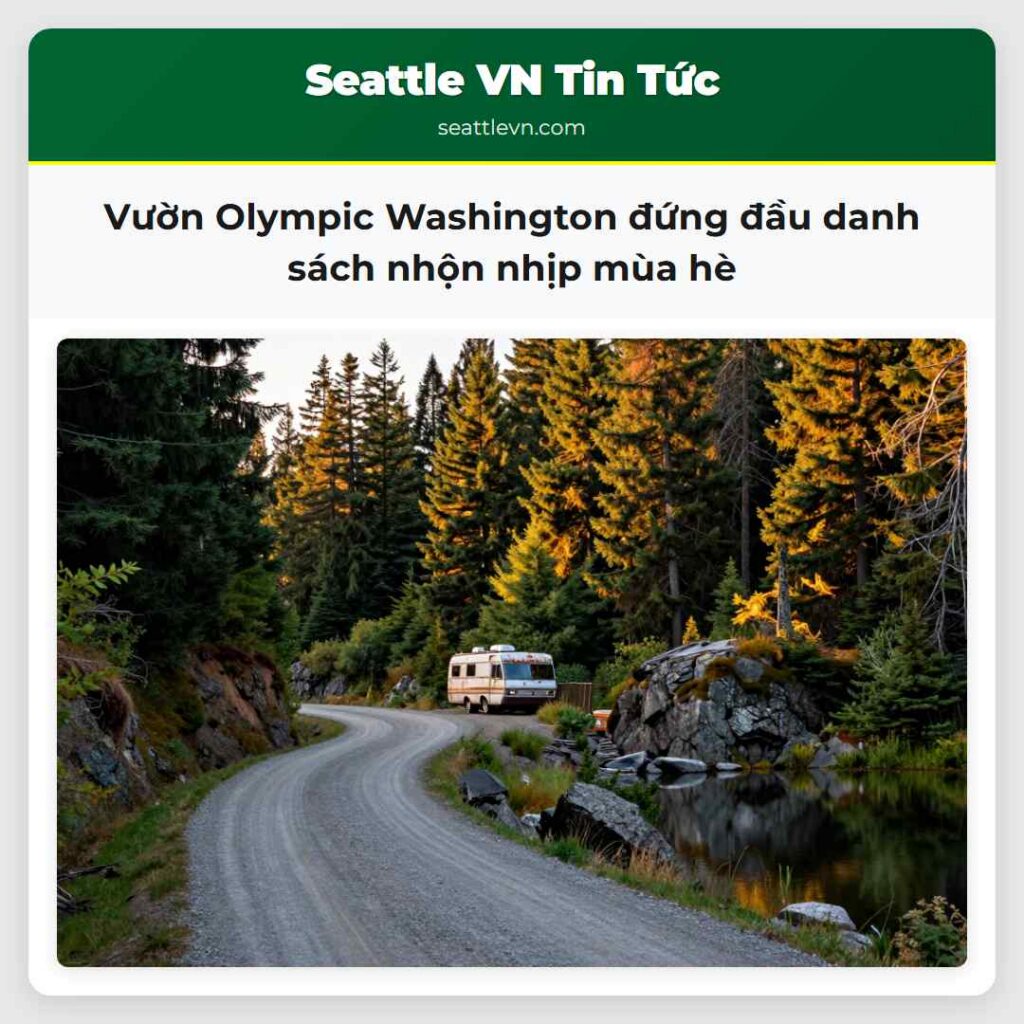 Vườn Olympic Washington đứng đầu danh sách nhộn