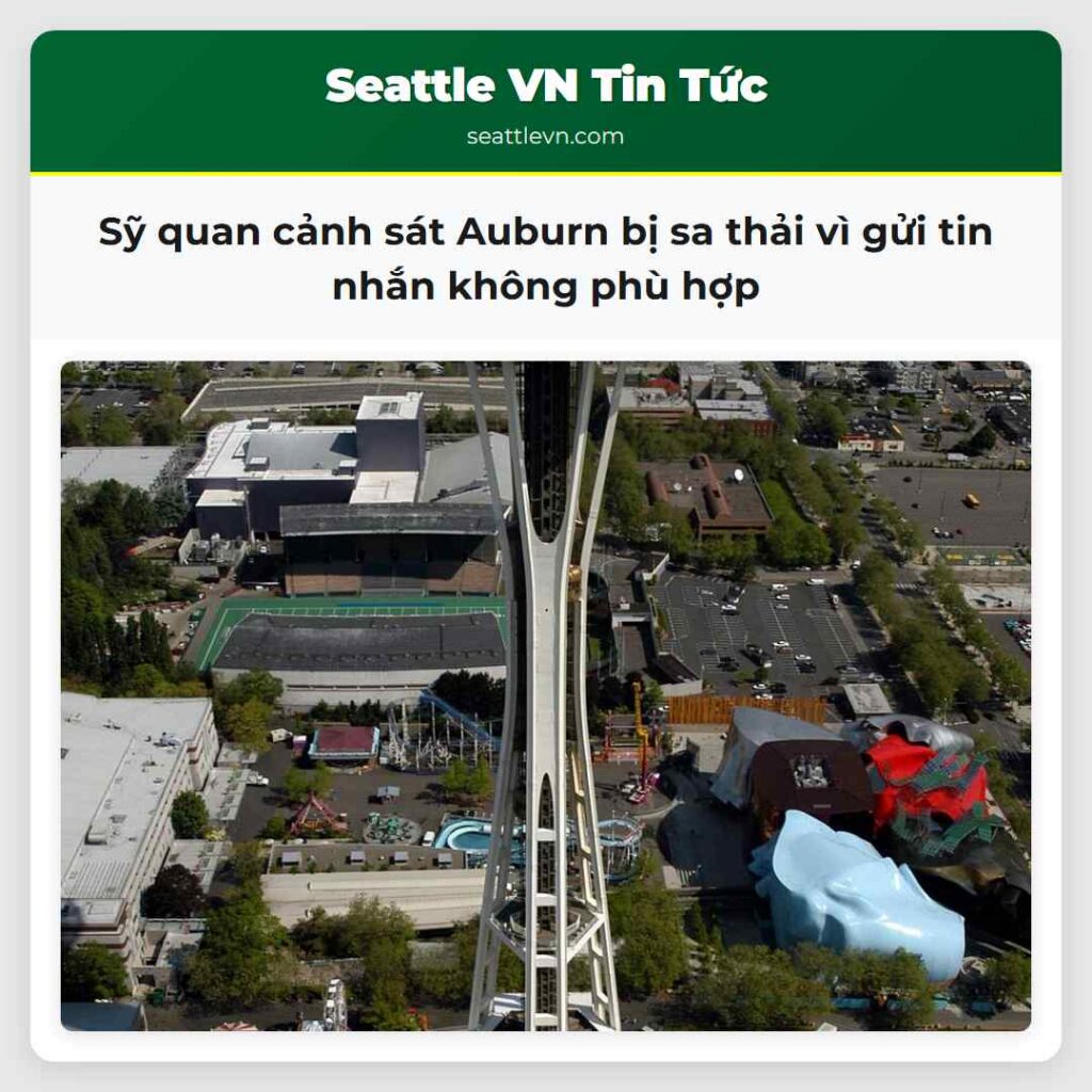 Sỹ quan cảnh sát Auburn bị sa thải vì gửi tin