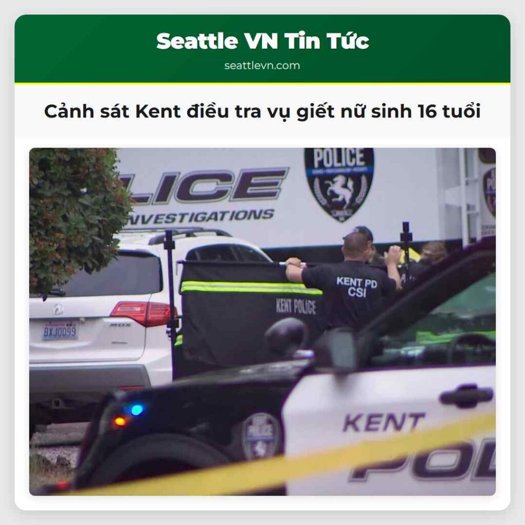 Cảnh sát Kent điều tra vụ giết nữ sinh 16 tuổi