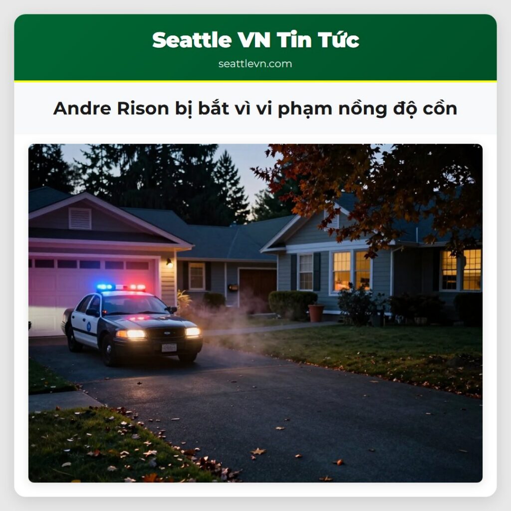 Andre Rison bị bắt vì vi phạm nồng độ cồn