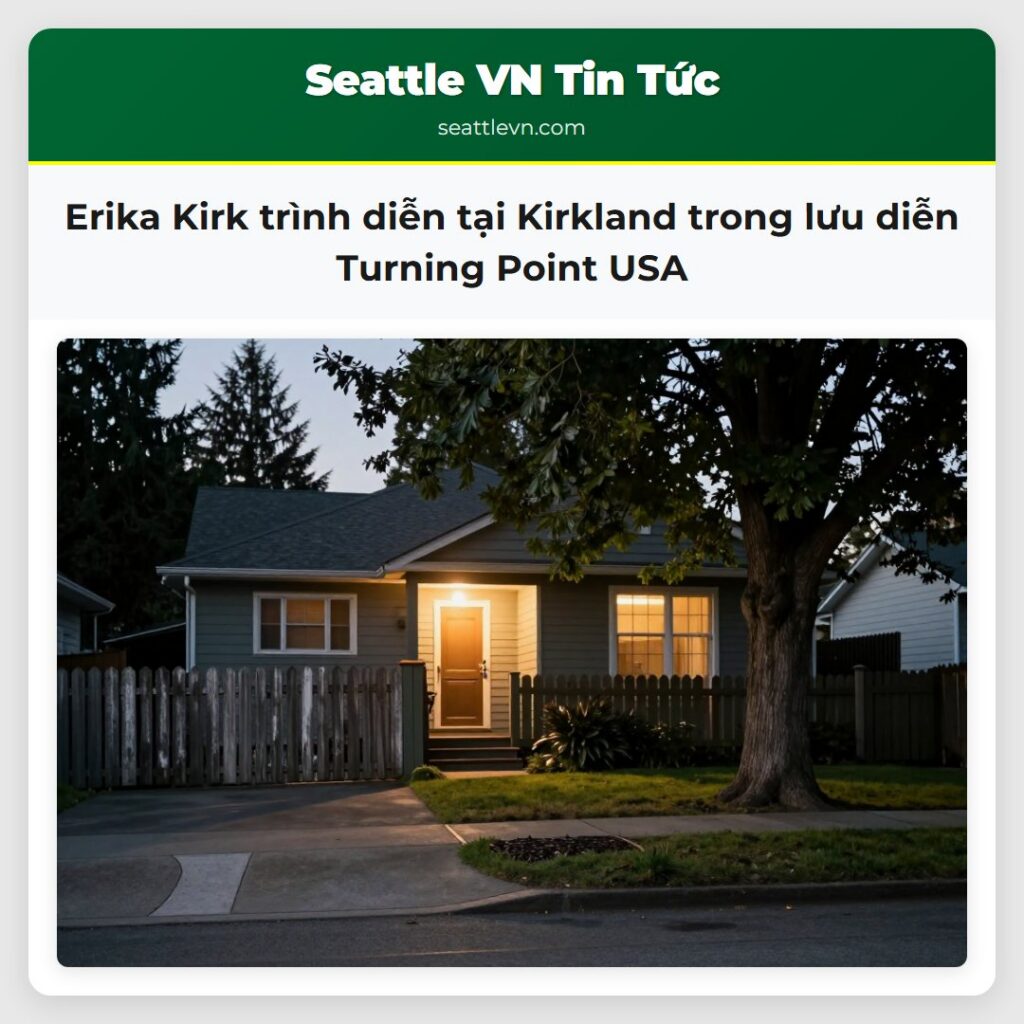 Erika Kirk trình diễn tại Kirkland trong lưu diễn