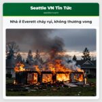 Nhà ở Everett cháy rụi không thương vong