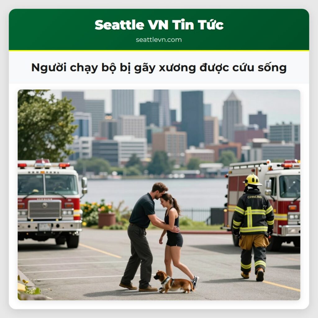 Người chạy bộ bị gãy xương được cứu sống