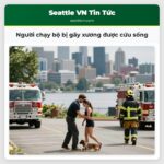 Người chạy bộ bị gãy xương được cứu sống