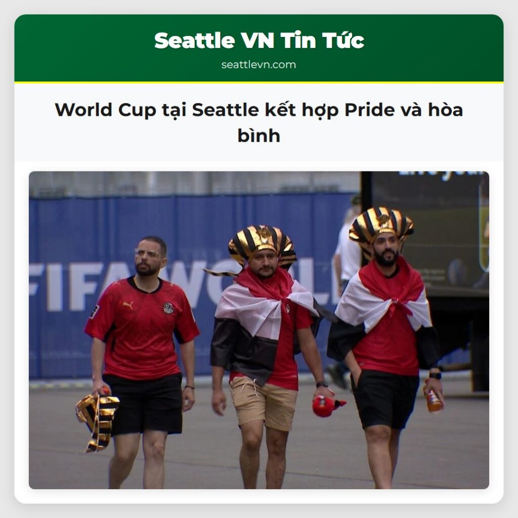 World Cup tại Seattle kết hợp Pride và hòa bình