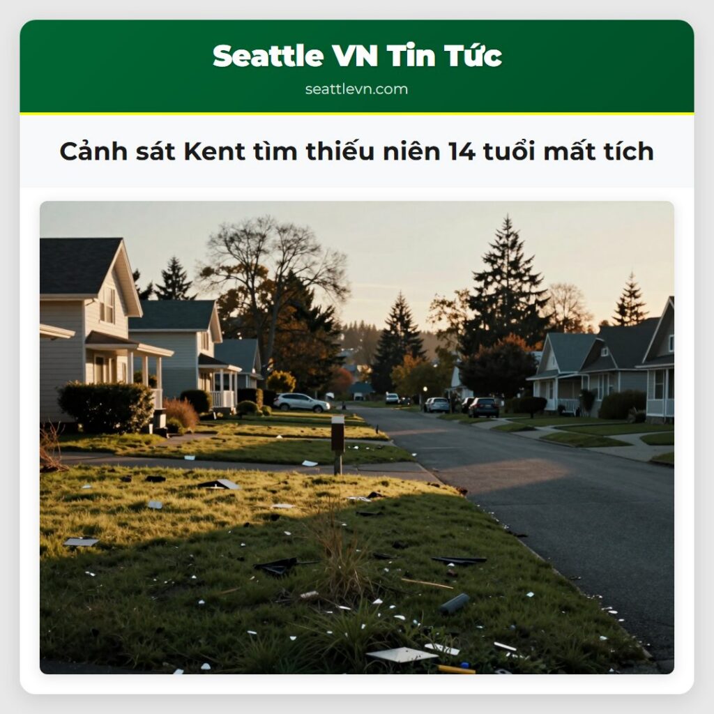Cảnh sát Kent tìm thiếu niên 14 tuổi mất tích