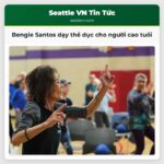Bengie Santos dạy thể dục cho người cao tuổi