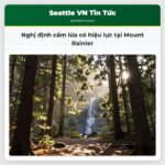 Nghị định cấm lửa có hiệu lực tại Mount Rainier