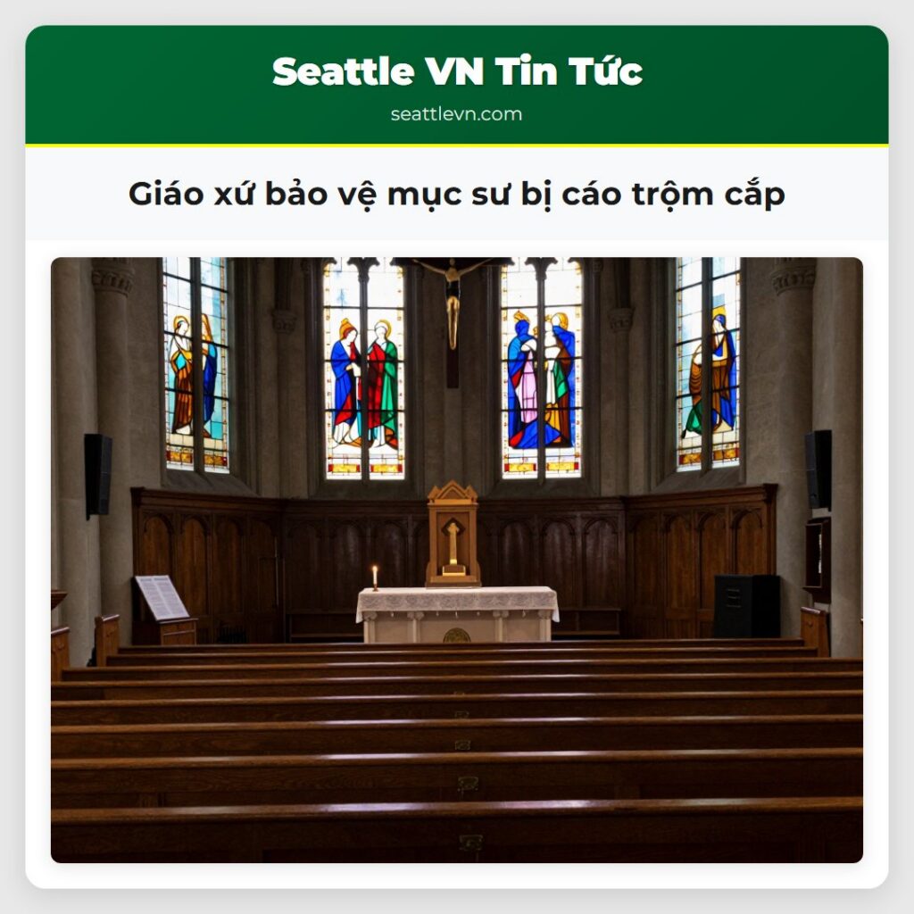 Giáo xứ bảo vệ mục sư bị cáo trộm cắp