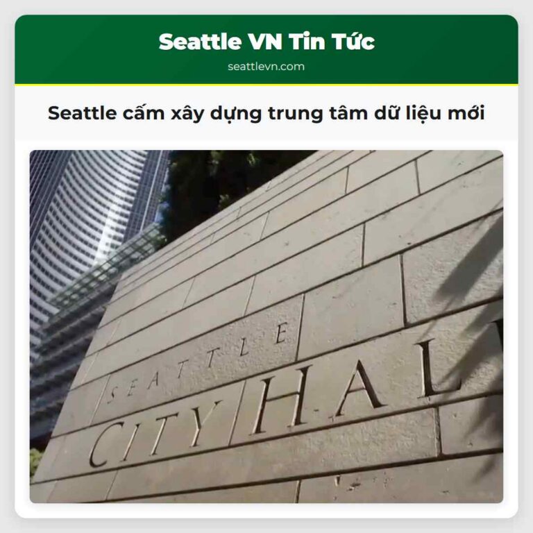 Seattle cấm xây dựng trung tâm dữ liệu mới