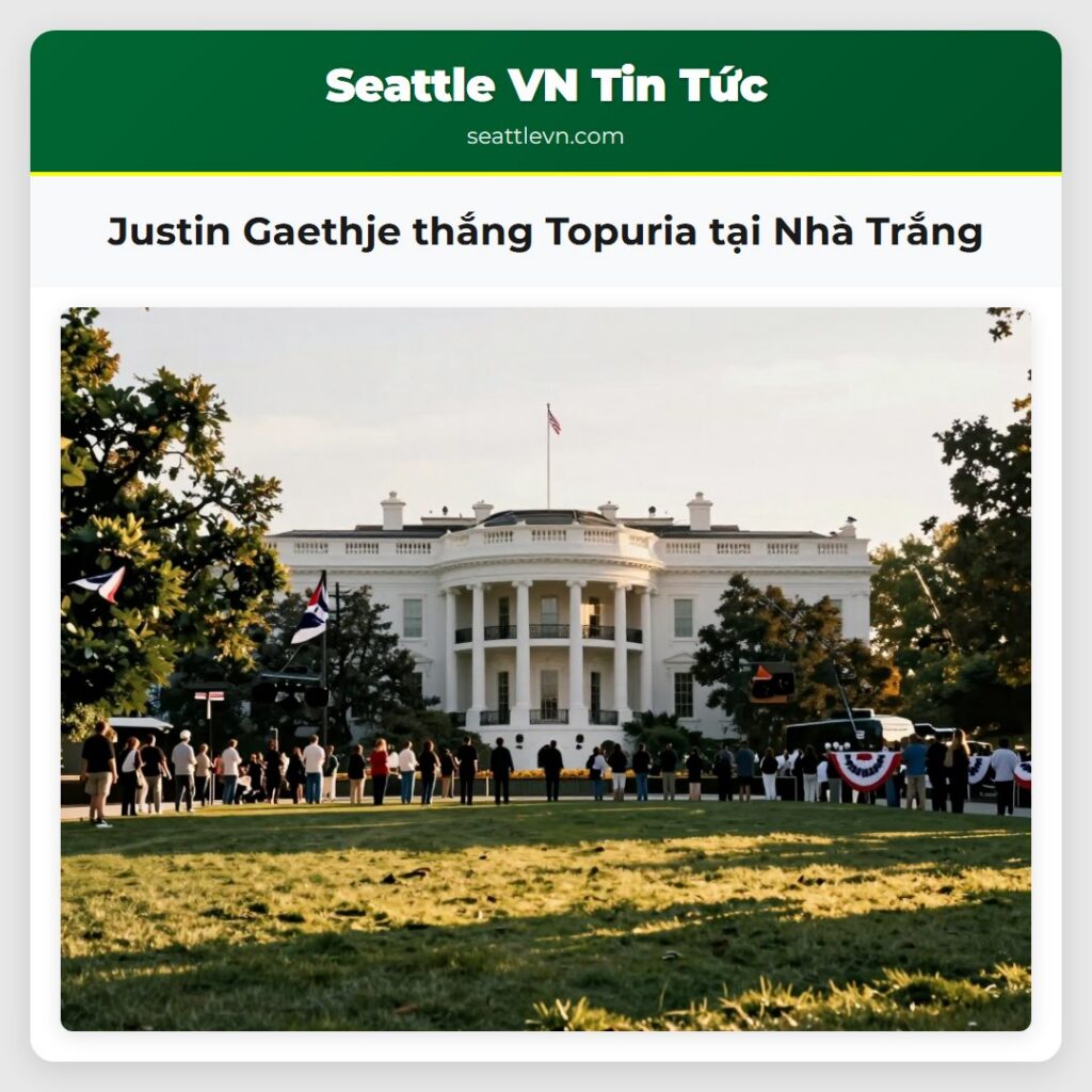 Justin Gaethje thắng Topuria tại Nhà Trắng