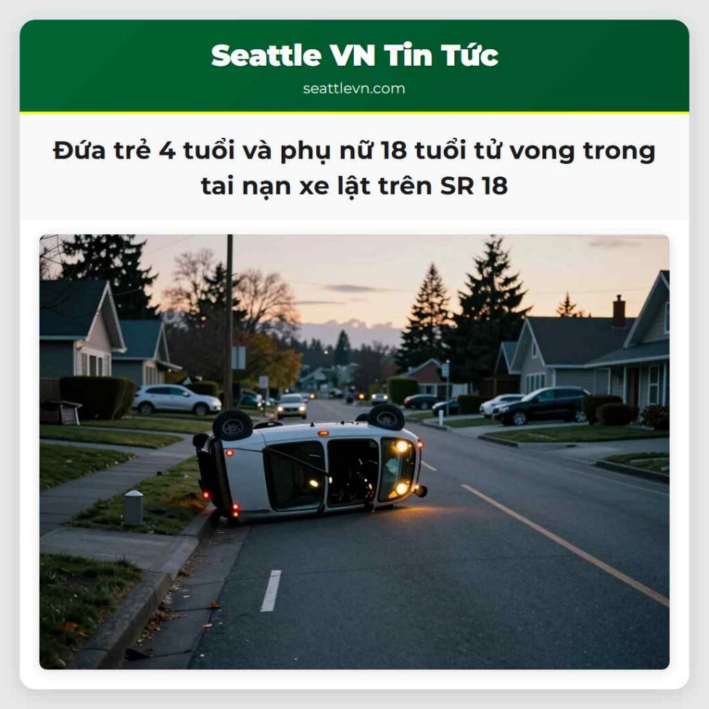 Đứa trẻ 4 tuổi và phụ nữ 18 tuổi tử vong trong