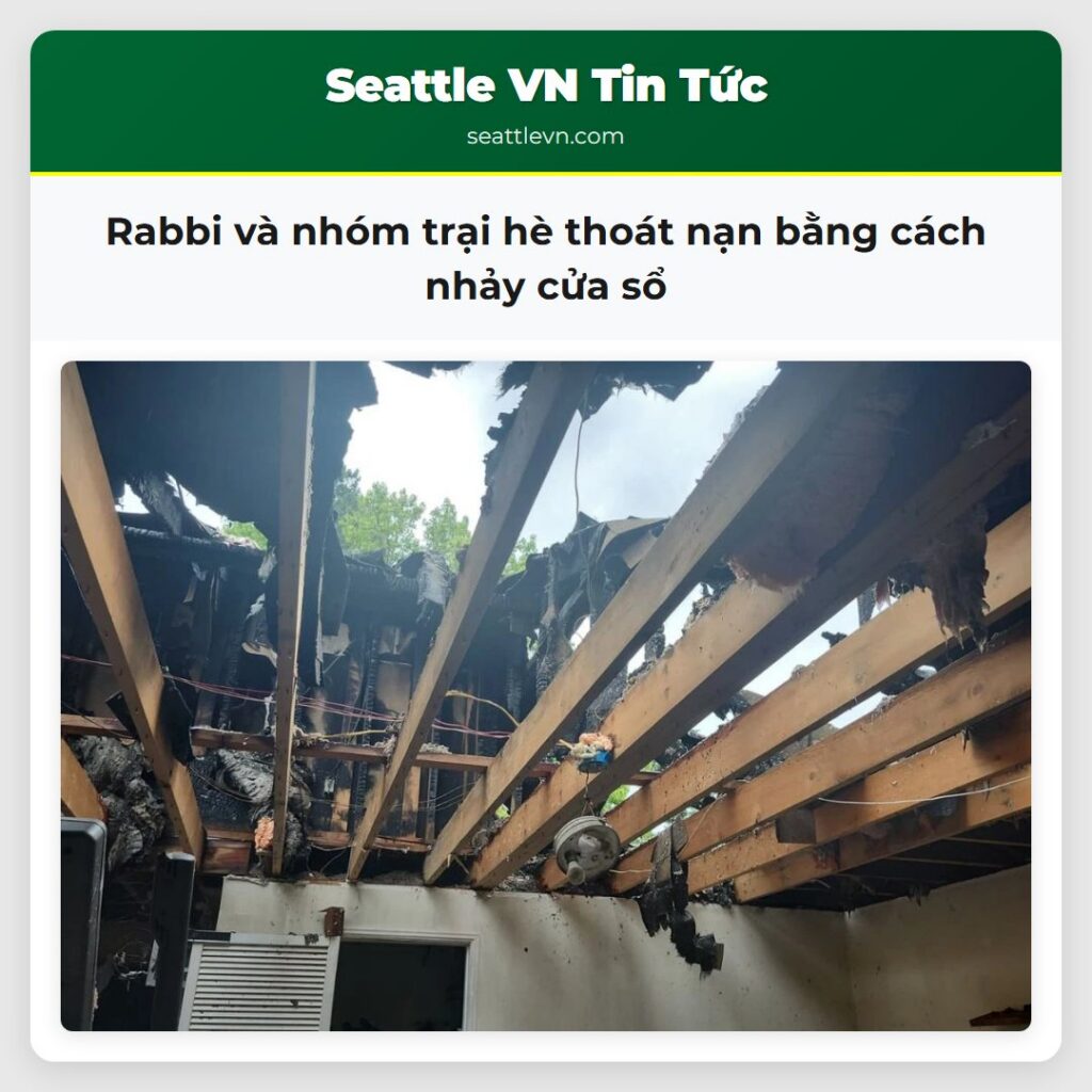 Rabbi và nhóm trại hè thoát nạn bằng cách nhảy