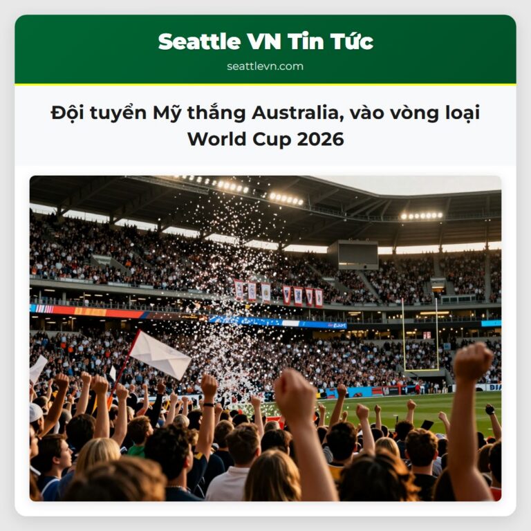 Đội tuyển Mỹ thắng Australia vào vòng loại World Cup 2026