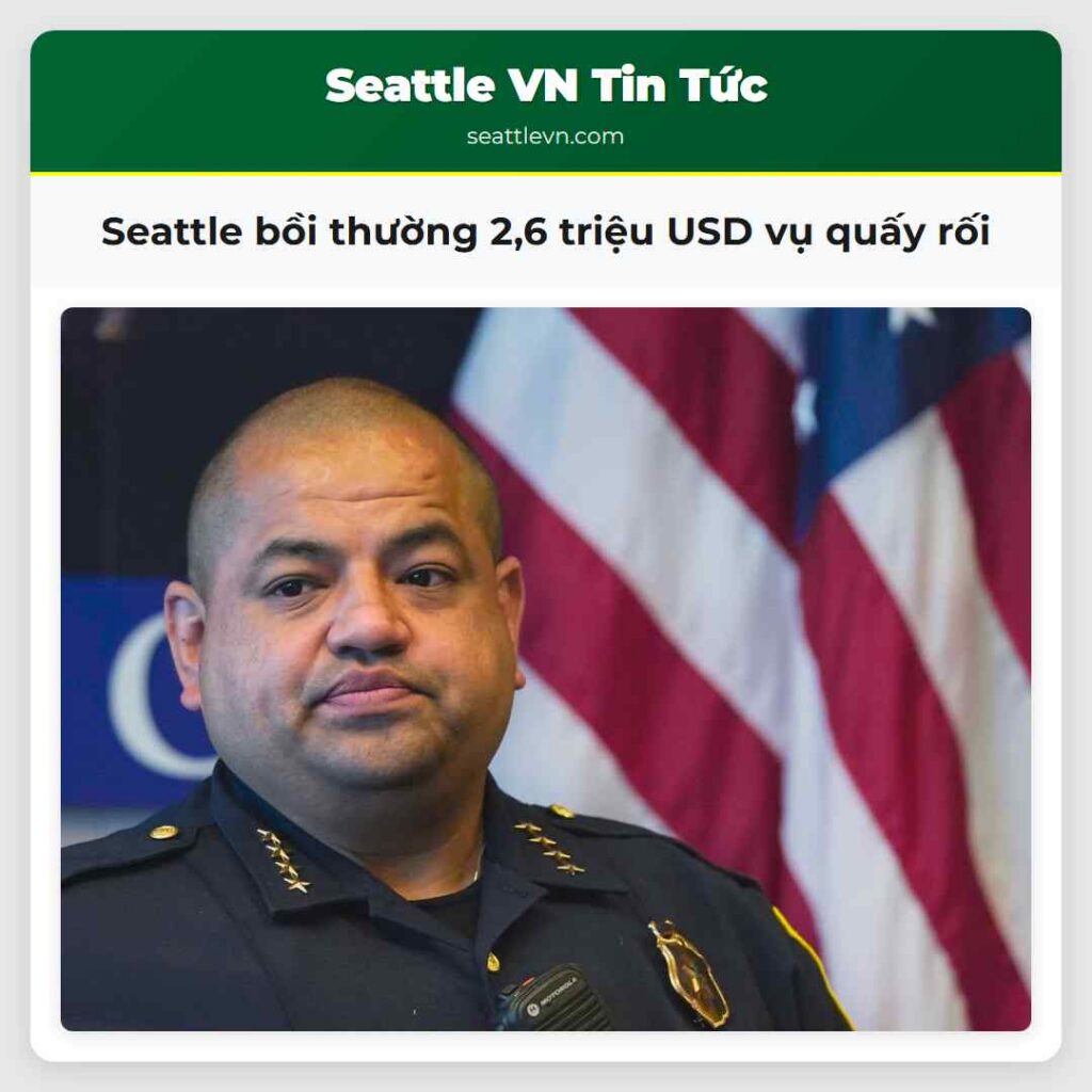 Seattle bồi thường 2,6 triệu USD vụ quấy rối