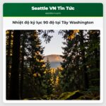 Nhiệt độ kỷ lục 90 độ tại Tây Washington