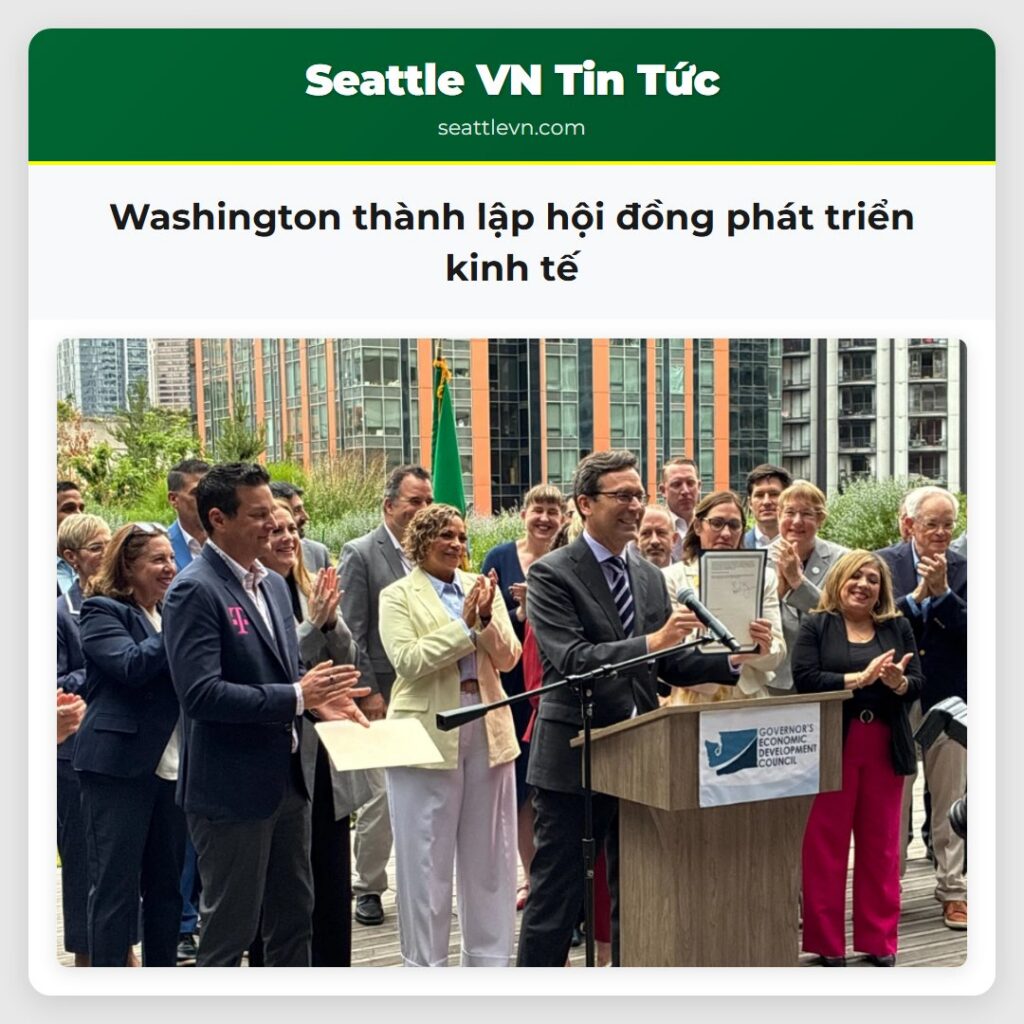 Washington thành lập hội đồng phát triển kinh tế