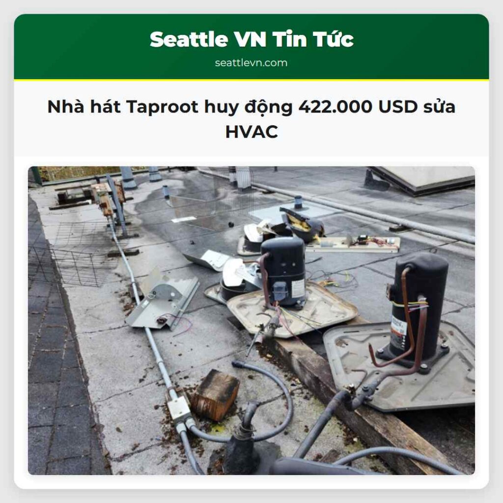 Nhà hát Taproot huy động 422.000 USD sửa HVAC