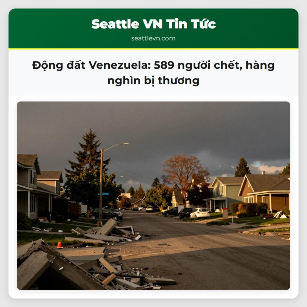 Động đất Venezuela: 589 người chết, hàng nghìn bị