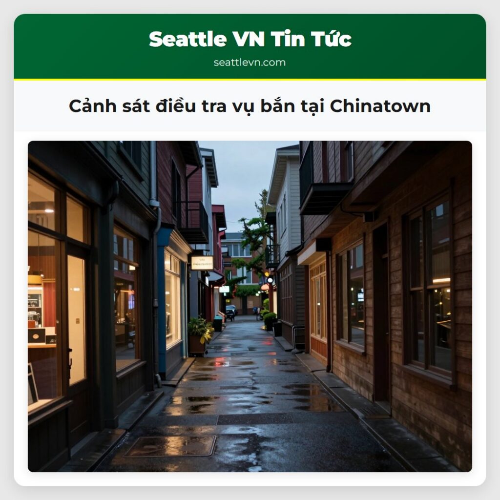 Cảnh sát điều tra vụ bắn tại Chinatown