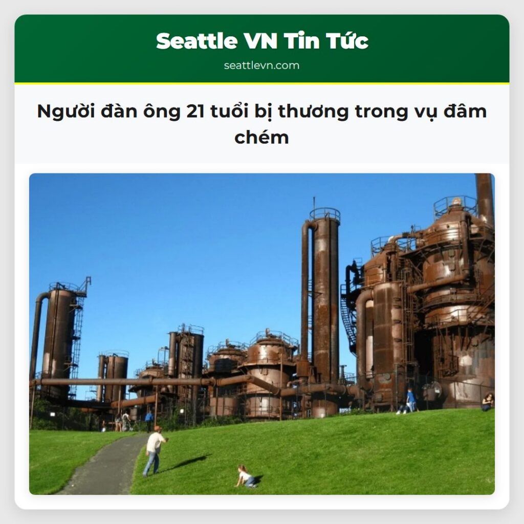 Người đàn ông 21 tuổi bị thương trong vụ đâm chém