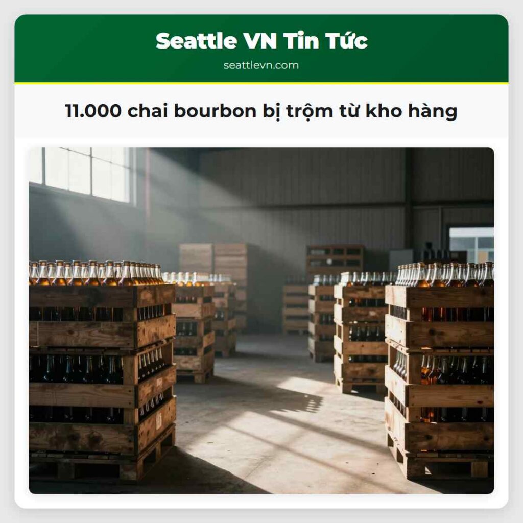 11.000 chai bourbon bị trộm từ kho hàng