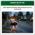 Bốn người bị thương nặng trong tai nạn tại Lynnwood