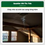 Cháy nhà vệ sinh lan sang tầng hầm