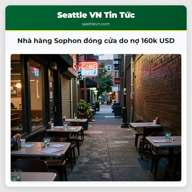 Nhà hàng Sophon đóng cửa do nợ 160k USD