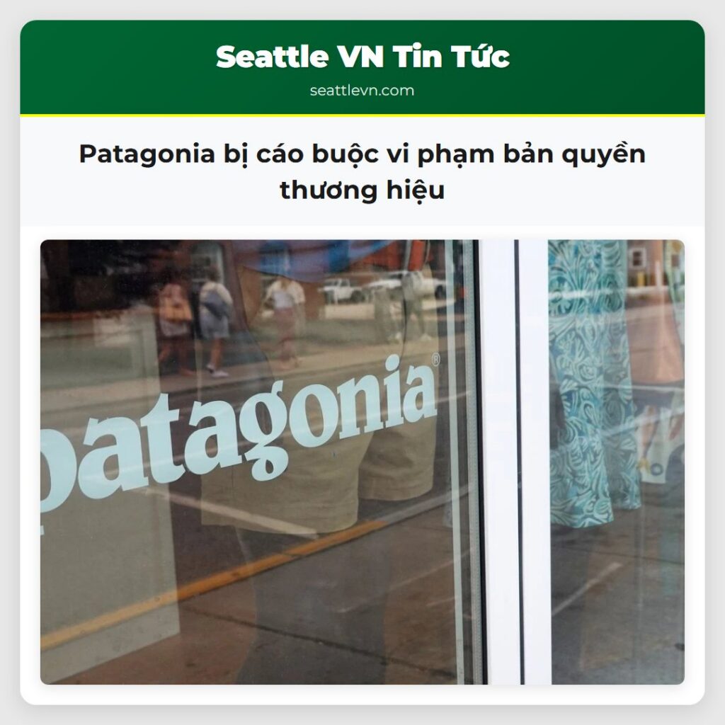 Patagonia bị cáo buộc vi phạm bản quyền thương