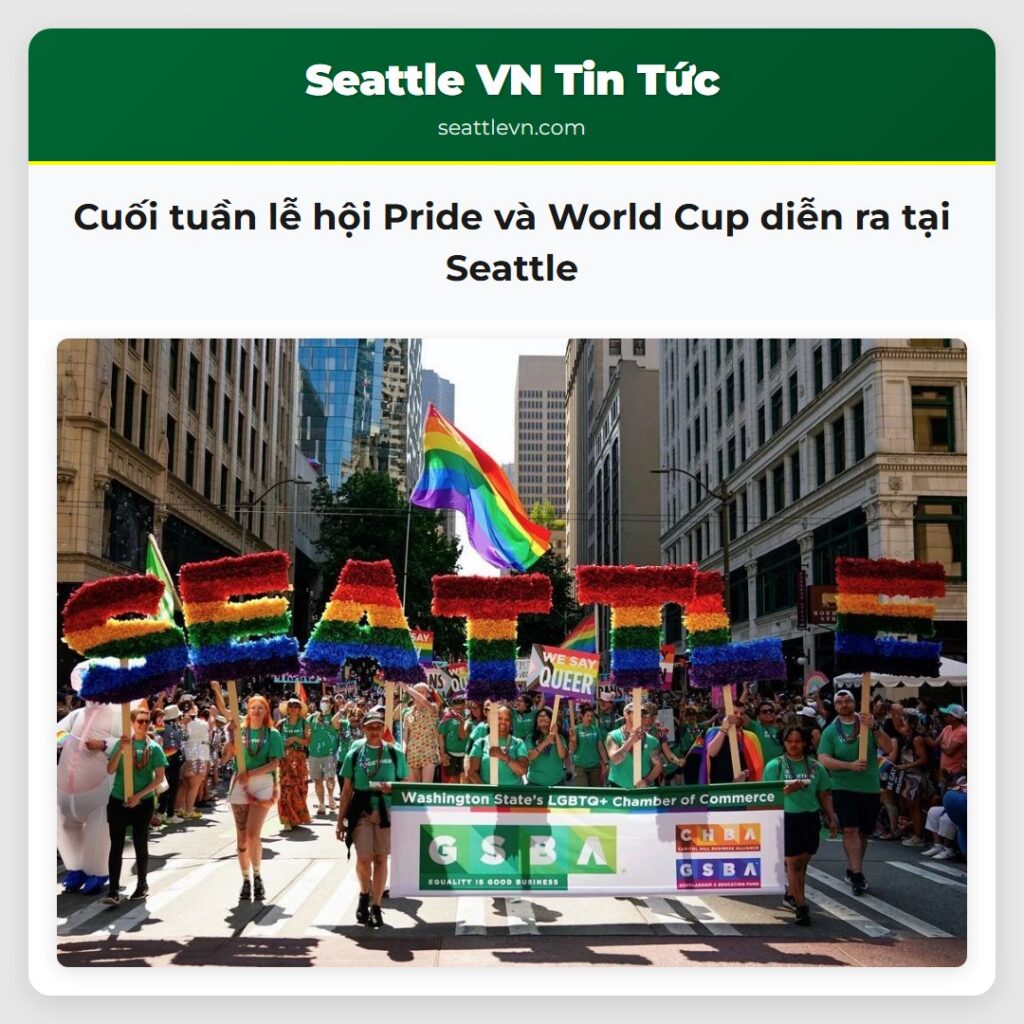 Cuối tuần lễ hội Pride và World Cup diễn ra tại