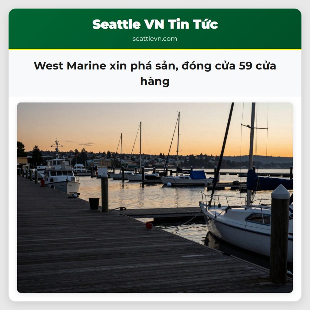 West Marine xin phá sản, đóng cửa 59 cửa hàng