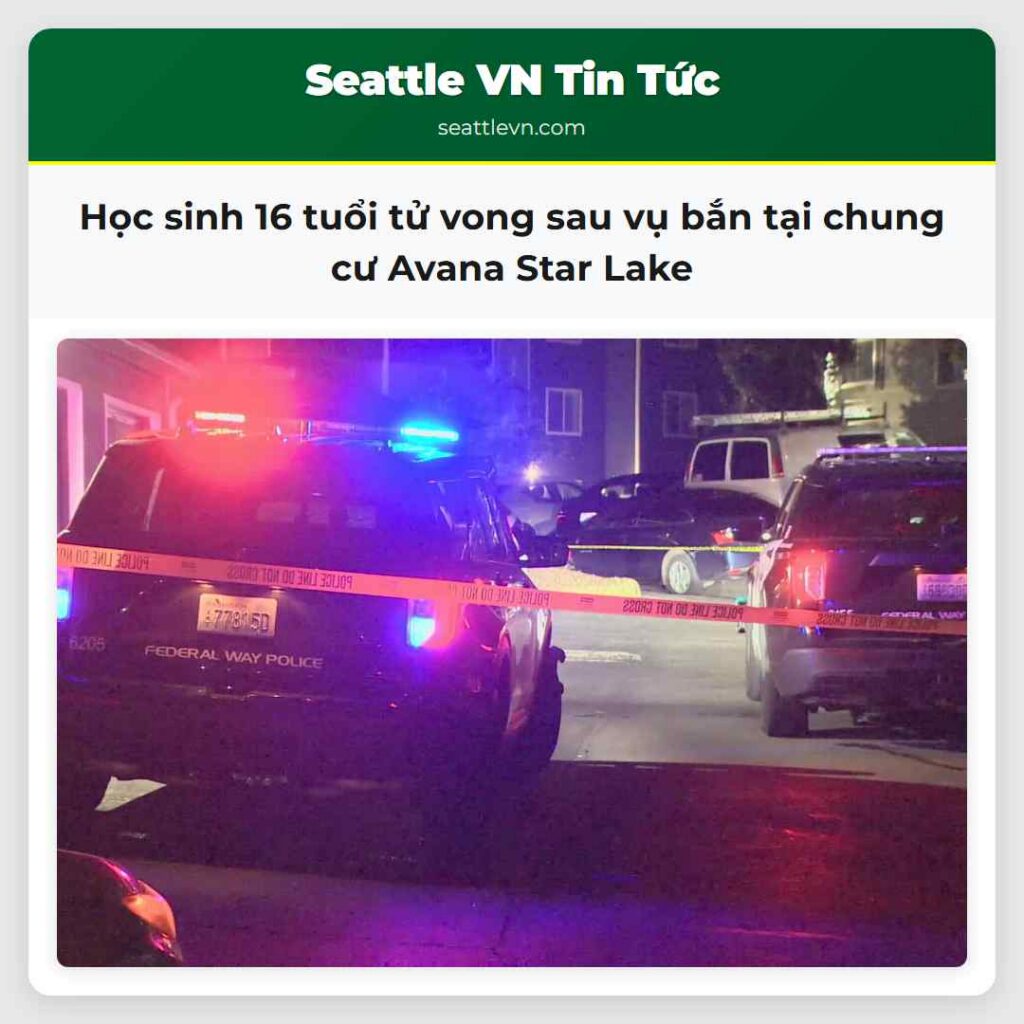 Học sinh 16 tuổi tử vong sau vụ bắn tại chung cư