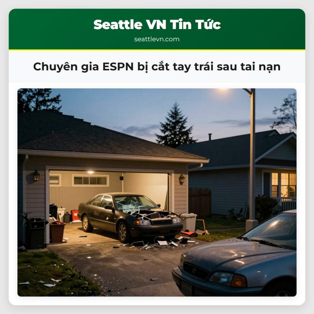 Chuyên gia ESPN bị cắt tay trái sau tai nạn