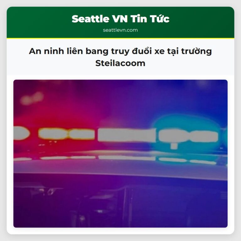 An ninh liên bang truy đuổi xe tại trường Steilacoom