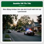 Báo động Amber tìm cậu bé 6 tuổi mất tích tại Lynnwood