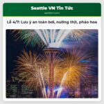 Lễ 4/7 Lưu ý an toàn bơi nướng thịt pháo hoa